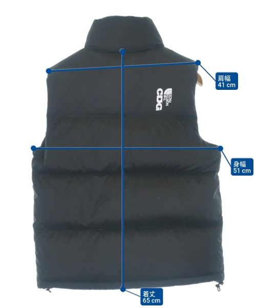 CDG（シーディージー）ダウンジャケット/ダウンベスト 黒 サイズ:XS メンズ/2200623262016