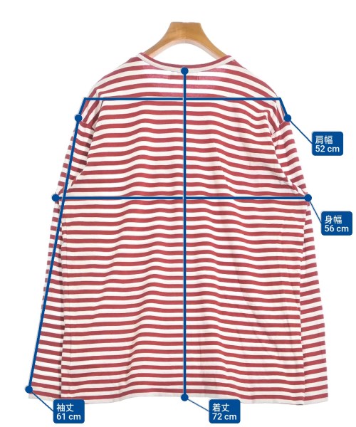 CDG（シーディージー）Tシャツ・カットソー 赤 サイズ:XXL メンズ/2200625304028