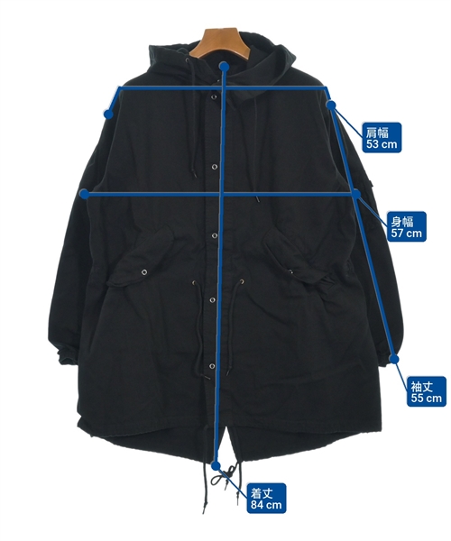 CDG（シーディージー）モッズコート 黒 サイズ:M メンズ/2200626133078