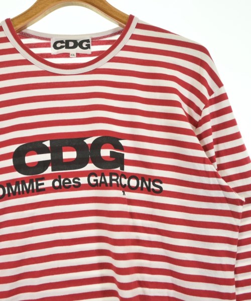 CDG（シーディージー）Tシャツ・カットソー 赤 サイズ:XXL メンズ/2200615289175