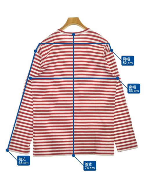CDG（シーディージー）Tシャツ・カットソー 赤 サイズ:XXL メンズ/2200615289175