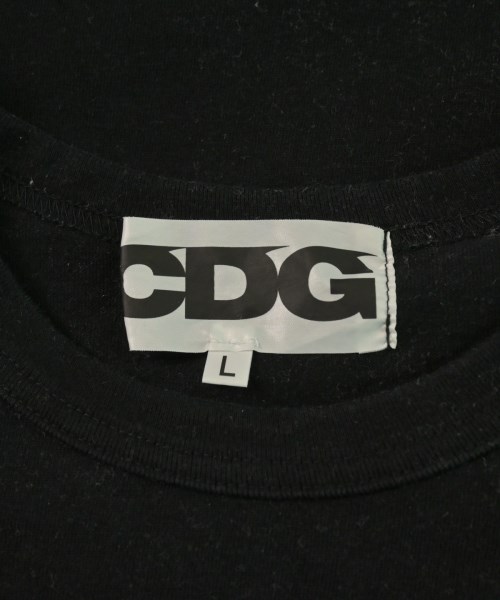 CDG（シーディージー）Tシャツ・カットソー 黒 サイズ:L メンズ/2200619970062