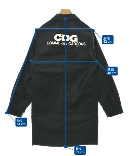 CDG（シーディージー）カバーオール 黒 サイズ:S メンズ/2200620999021