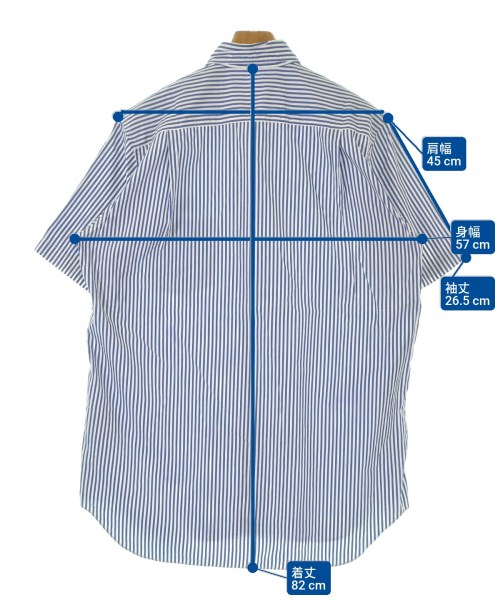 CDG（シーディージー）カジュアルシャツ 青 サイズ:L メンズ/2200675873123