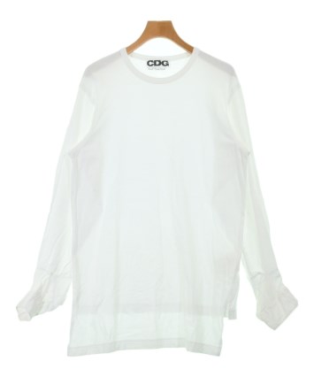 CDG 長袖カットソー ホワイト/ストライプ　XLサイズ CDG（シーディージー）Tシャツ・カットソー 白 サイズ:XXL メンズ