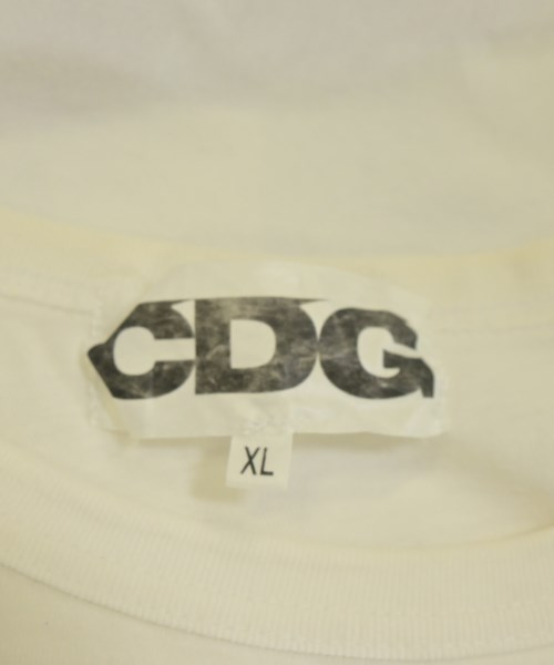 CDG（シーディージー）Tシャツ・カットソー 白 サイズ:XL メンズ/2200697426055