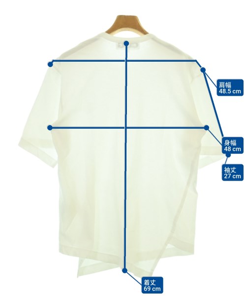 CDG（シーディージー）Tシャツ・カットソー 白 サイズ:XL メンズ/2200699557047