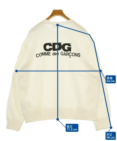 CDG（シーディージー）スウェット 白 サイズ:S メンズ/2200654623046