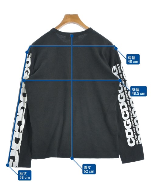 CDG（シーディージー）Tシャツ・カットソー 黒 サイズ:L メンズ/2200657289034