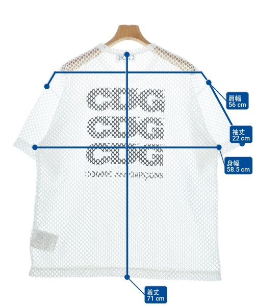 CDG（シーディージー）Tシャツ・カットソー 白 サイズ:S メンズ/2200714844022