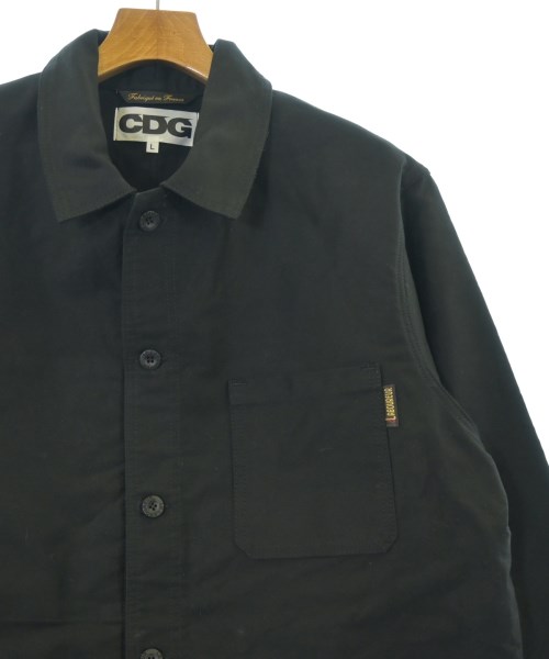 CDG（シーディージー）ステンカラーコート 黒 サイズ:L メンズ/2200647162019