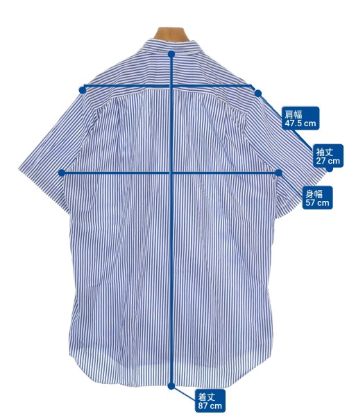 CDG（シーディージー）カジュアルシャツ 青 サイズ:XL メンズ/2200650157040