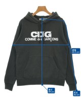 CDG（シーディージー）パーカー 黒 サイズ:M レディース/2200651303033