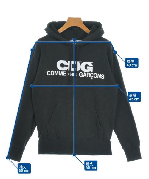 CDG（シーディージー）パーカー 黒 サイズ:S メンズ/2200653176048