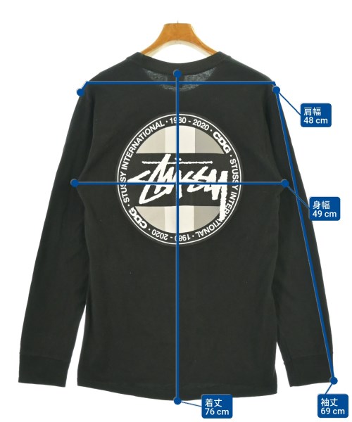STUSSY（ステューシー）Tシャツ・カットソー 黒 サイズ:S メンズ/2200654216019