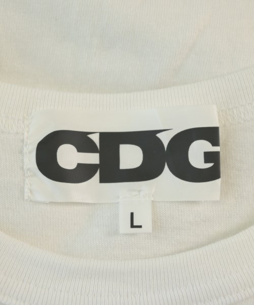 CDG（シーディージー）Tシャツ・カットソー 白 サイズ:L メンズ/2200654491089