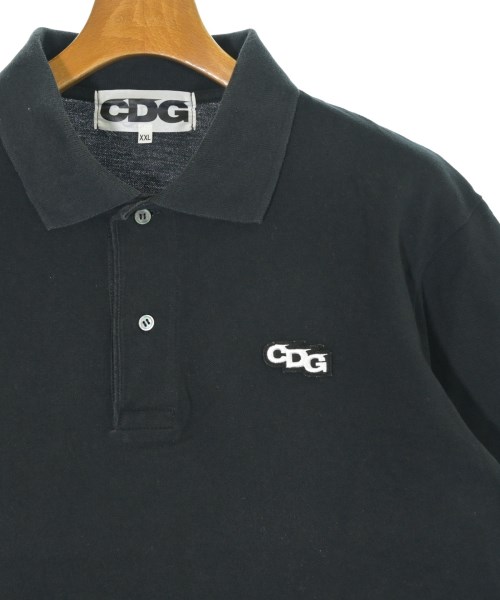 CDG（シーディージー）ポロシャツ 黒 サイズ:XL メンズ/2200702923029