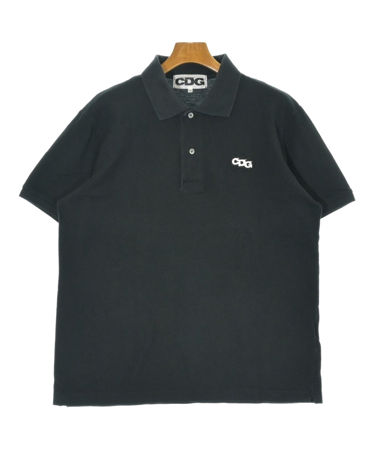 CDG（シーディージー）ポロシャツ 黒 サイズ:XL メンズ/2200702923029