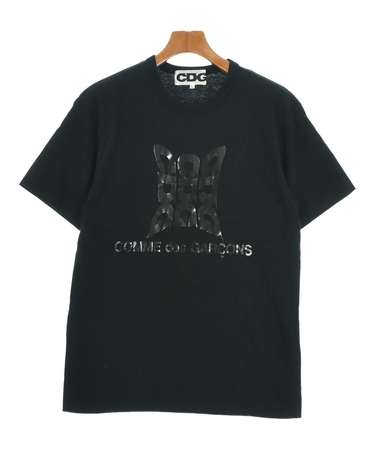 CDG（シーディージー）Tシャツ・カットソー 黒 サイズ:L メンズ