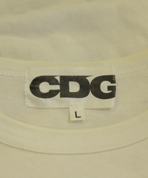 CDG（シーディージー）Tシャツ・カットソー 白 サイズ:L レディース/2200703327062