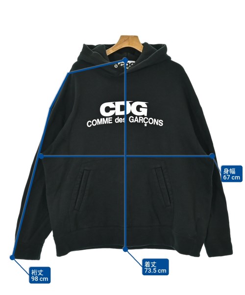 CDG（シーディージー）パーカー 黒 サイズ:M メンズ/2200665924491
