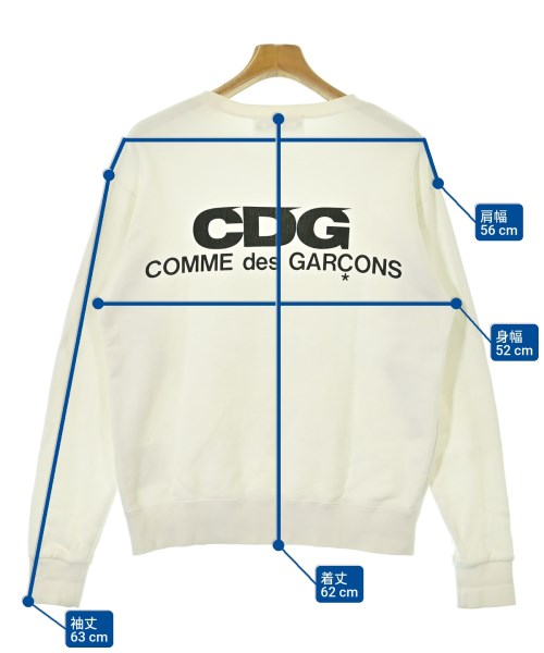 CDG（シーディージー）スウェット 白 サイズ:M メンズ/2200666097040