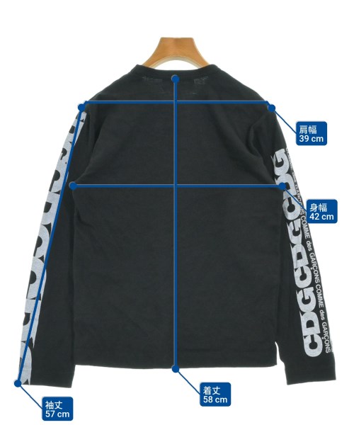 CDG（シーディージー）Tシャツ・カットソー 黒 サイズ:S レディース/2200683167030