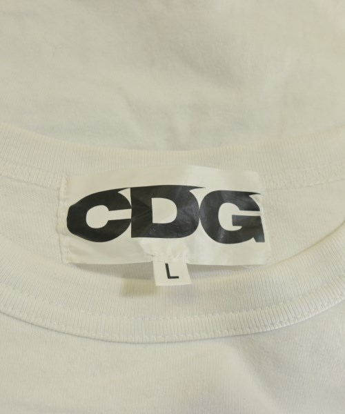 CDG（シーディージー）Tシャツ・カットソー 白 サイズ:L メンズ/2200683968064