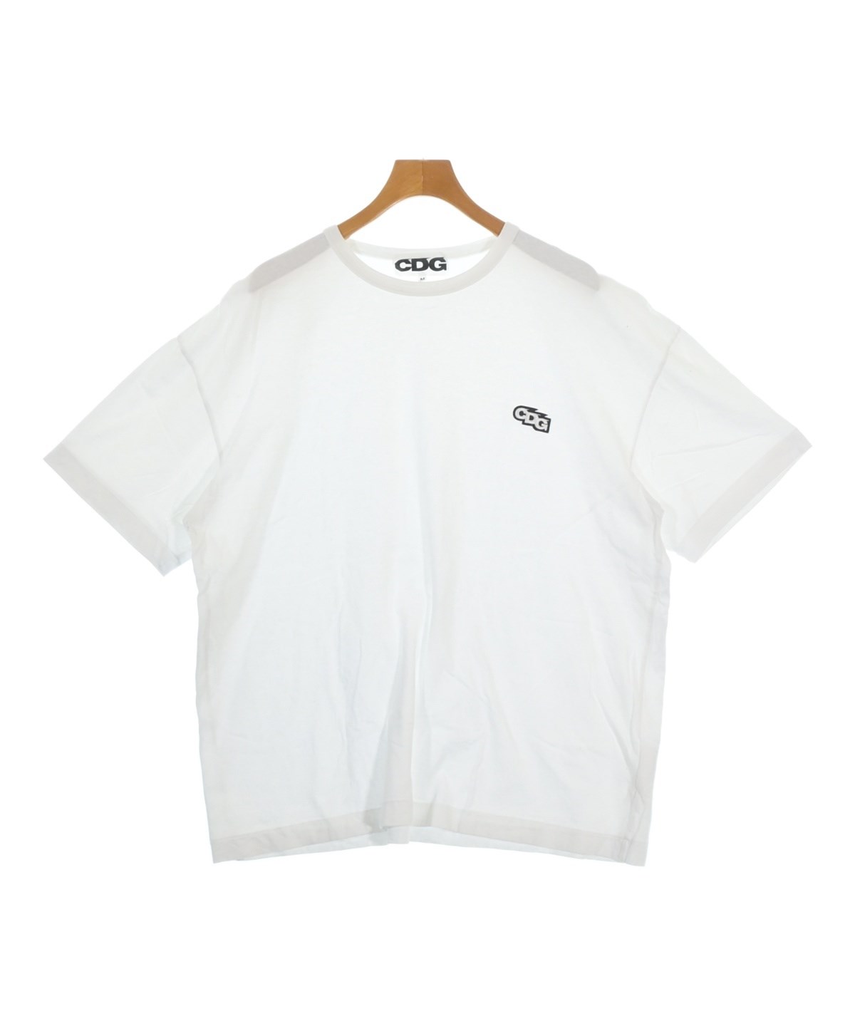 CDG シーディージー Tシャツ・カットソー S 白 【古着】【中古】【送料無料】 CDG（シーディージー）Tシャツ・カットソー 白 サイズ:M メンズ