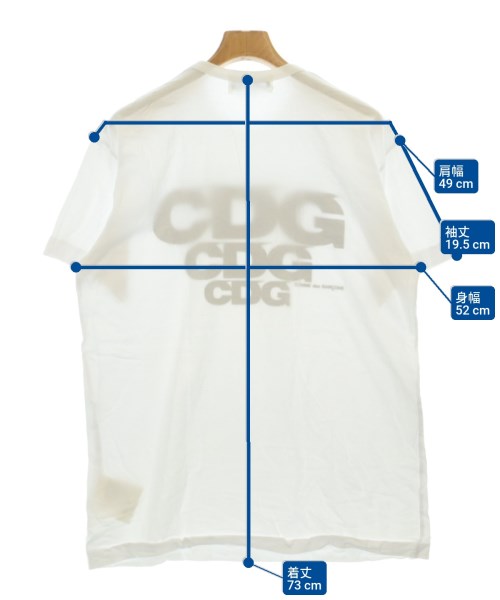 CDG（シーディージー）Tシャツ・カットソー 白 サイズ:XXL メンズ/2200677868530