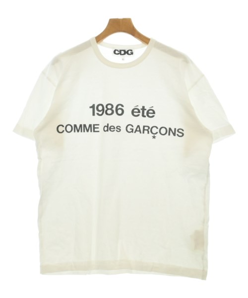 CDG(シーディージー)Tシャツ・カットソー 白 サイズ:XL/2200677868547