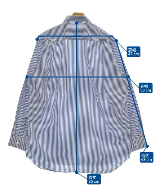 CDG（シーディージー）カジュアルシャツ 青 サイズ:XL メンズ/2200687346035