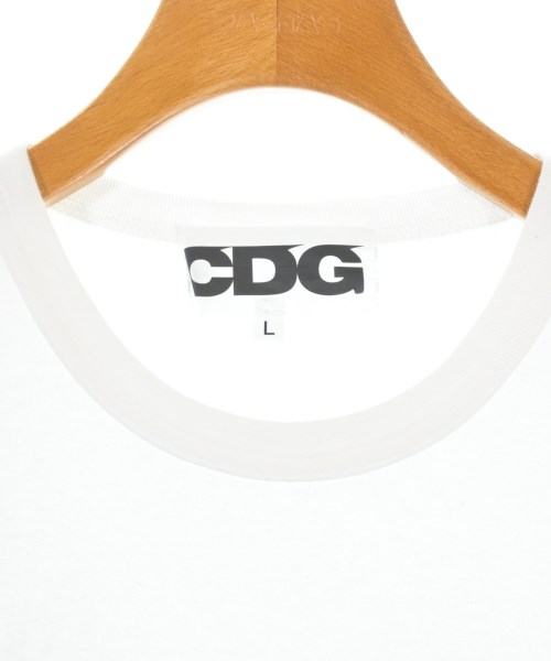 CDG（シーディージー）Tシャツ・カットソー 白 サイズ:L メンズ/2200685200049