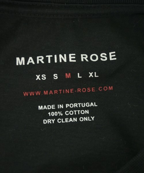 Martine Rose（マーティンローズ）Tシャツ・カットソー 黒 サイズ:M メンズ/2200625091133