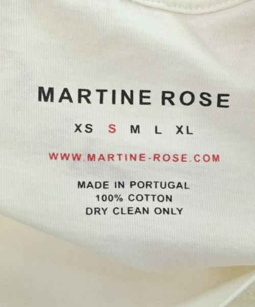 Martine Rose（マーティンローズ）Tシャツ・カットソー 白 サイズ:S メンズ/2200619141073
