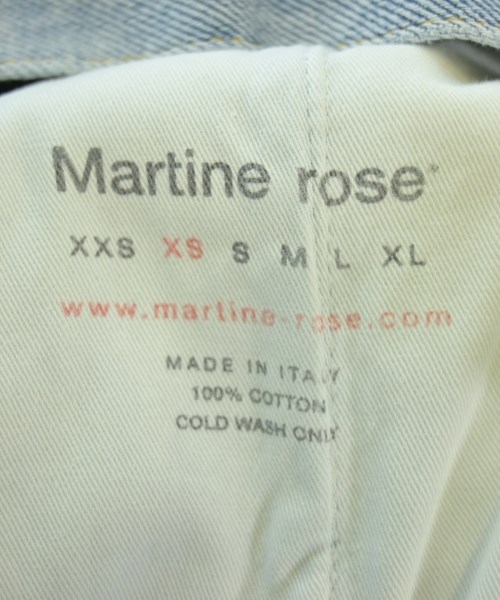 Martine Rose（マーティンローズ）デニムジャケット 青 サイズ:XS レディース/2200608197043