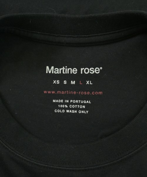 Martine Rose（マーティンローズ）Tシャツ・カットソー 黒 サイズ:L メンズ/2200700017034