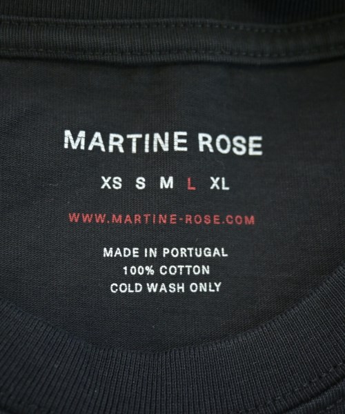 Martine Rose（マーティンローズ）Tシャツ・カットソー 黒 サイズ:L メンズ/2200715086490