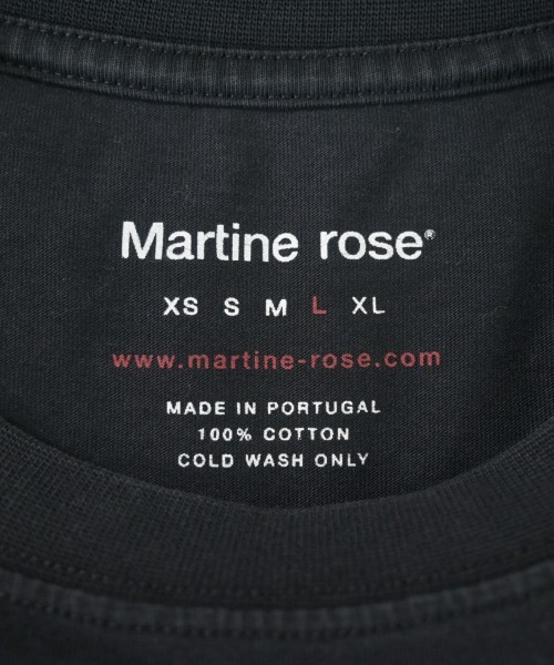Martine Rose（マーティンローズ）Tシャツ・カットソー 黒 サイズ:L メンズ/2200649560028