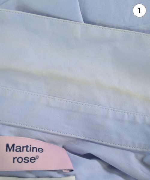 Martine Rose（マーティンローズ）カジュアルシャツ 青 サイズ:XS メンズ/2200707851013
