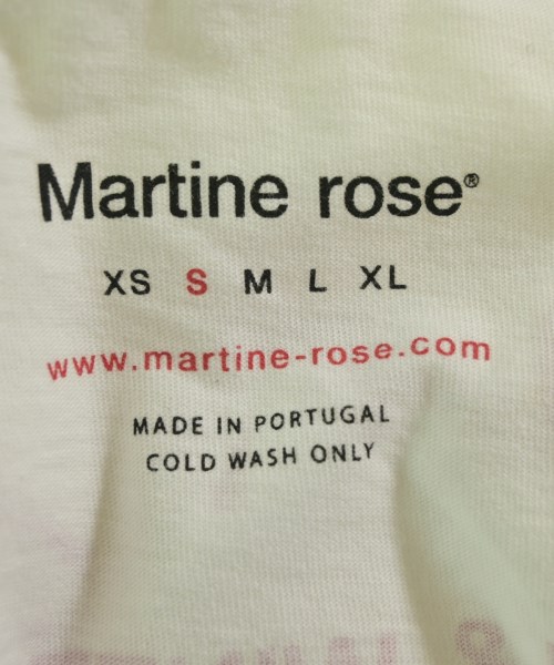 Martine Rose（マーティンローズ）Tシャツ・カットソー 白 サイズ:S メンズ/2200709828051