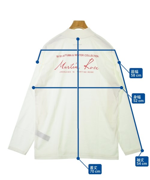 Martine Rose（マーティンローズ）Tシャツ・カットソー 白 サイズ:S メンズ/2200709828051