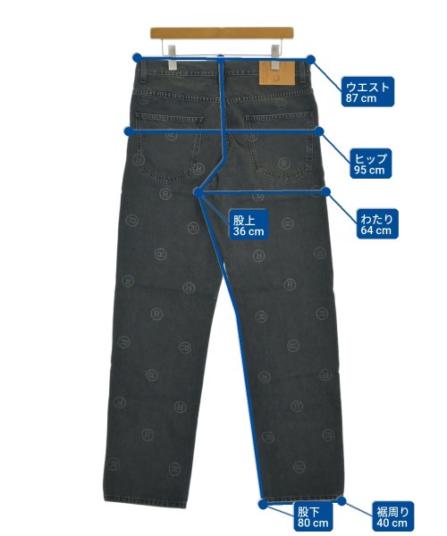 Martine Rose（マーティンローズ）デニムパンツ グレー サイズ:L メンズ/2200670783366