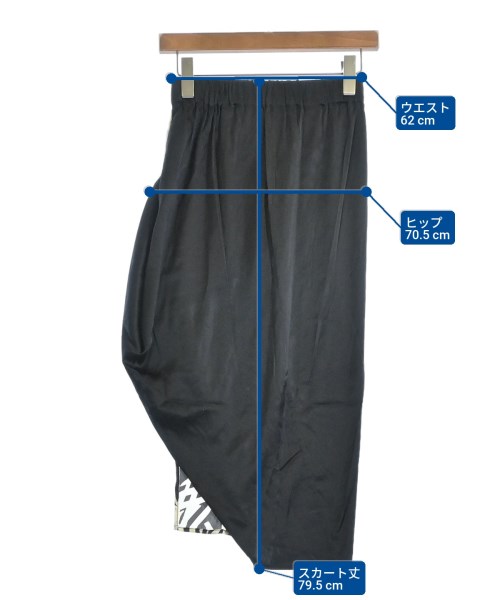 ZERO+MARIA CORNEJO（ゼロマリアコルネホ）ひざ丈スカート 黒 サイズ:0(XS位) レディース/2200629326187