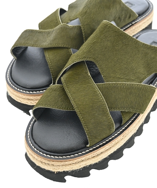 KAYO NAKAMURA by Y'S（カヨナカムラバイワイズ）サンダル 緑 サイズ:UK4(22.5cm位) レディース/2200660581064