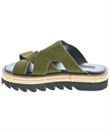 KAYO NAKAMURA by Y'S（カヨナカムラバイワイズ）サンダル 緑 サイズ:UK4(22.5cm位) レディース/2200660581064