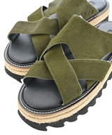 KAYO NAKAMURA by Y'S（カヨナカムラバイワイズ）サンダル 緑 サイズ:UK4(22.5cm位) レディース/2200660581064