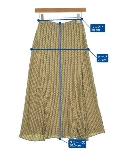 Victoria Beckham（ヴィクトリアベッカム）ロング・マキシ丈スカート ベージュ サイズ:36(XS位) レディース/2200665818080