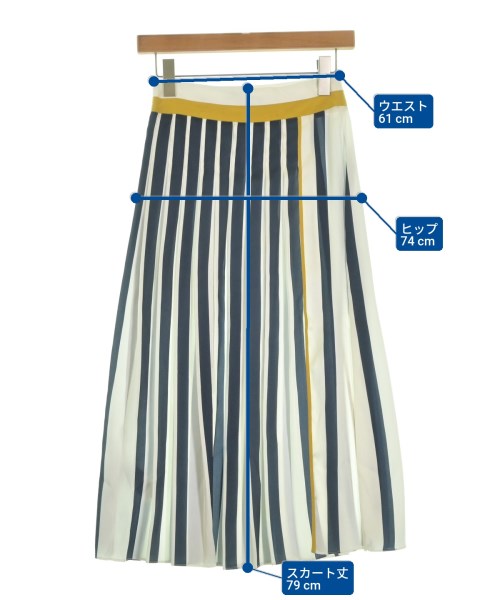 Victoria Victoria Beckham（ヴィクトリアヴィクトリアベッカム）ロング・マキシ丈スカート 白 サイズ:4(XS位) レディース/2200649237050