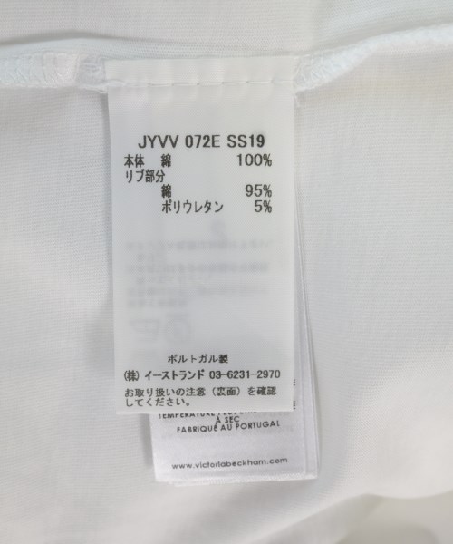 Victoria Victoria Beckham（ヴィクトリアヴィクトリアベッカム）Tシャツ・カットソー 白 サイズ:S レディース/2200719770319